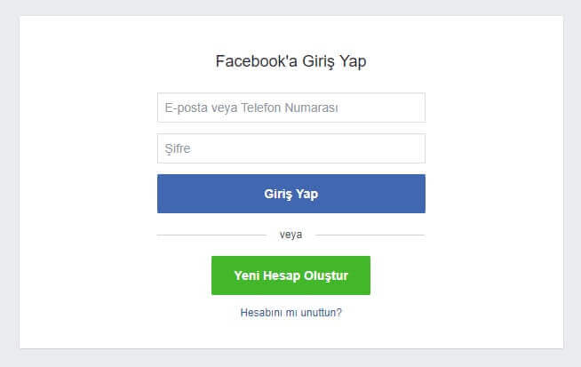 Facebook Hesap Değiştirme Ekleme