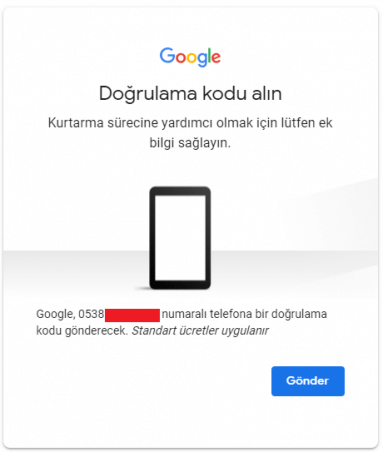 Gmail Adresimi Unuttum Adım 5
