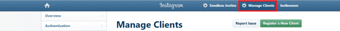 İnstagram Access Token Alma Adım 1