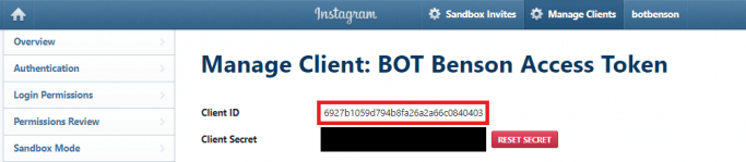 İnstagram Access Token Alma Adım 6